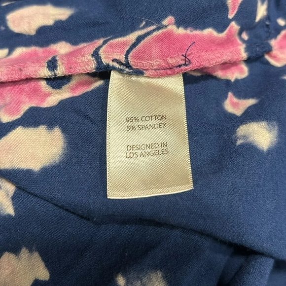 Balance Collection Women’s Tie Dye Racerback Blue & Pink Tank Top Size Medium - Picture 8 of 8